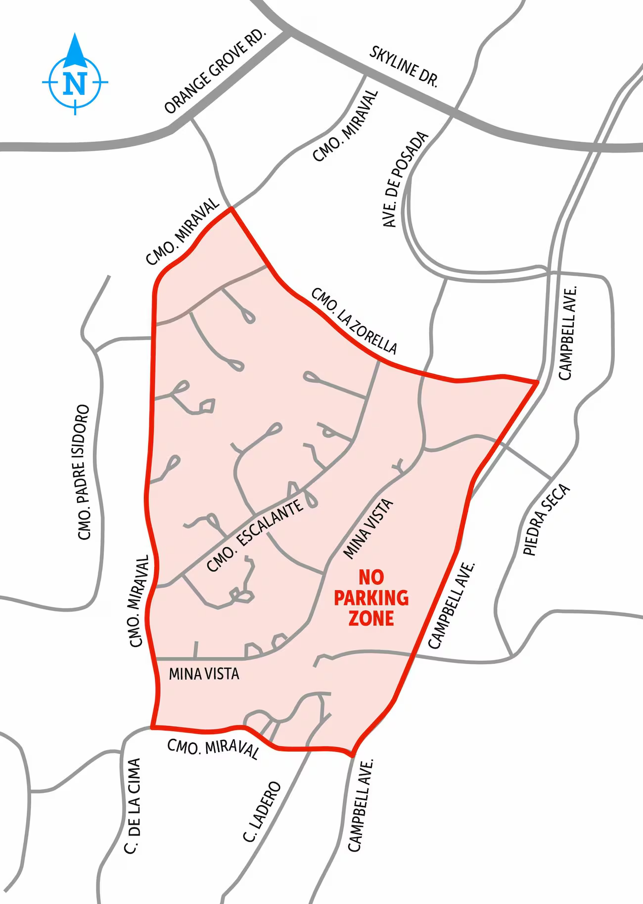Parking restrictions map